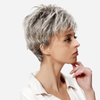 Perruque Blanche Courte de coté