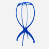 porte perruque pliable bleu