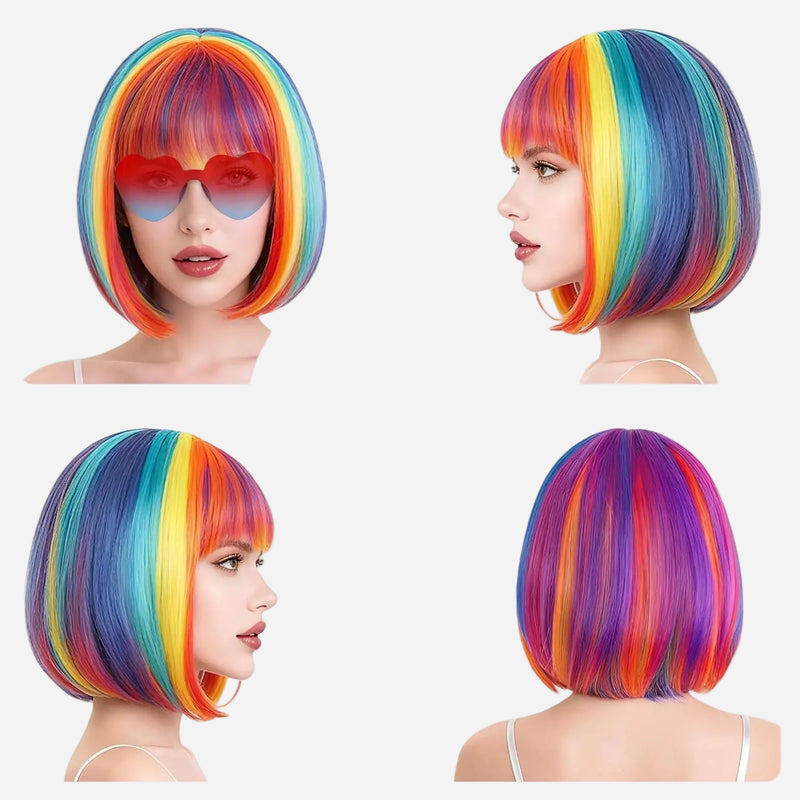 perruque-multicolore-carre-frange