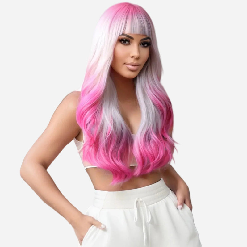 Perruque Rose Léopoldine