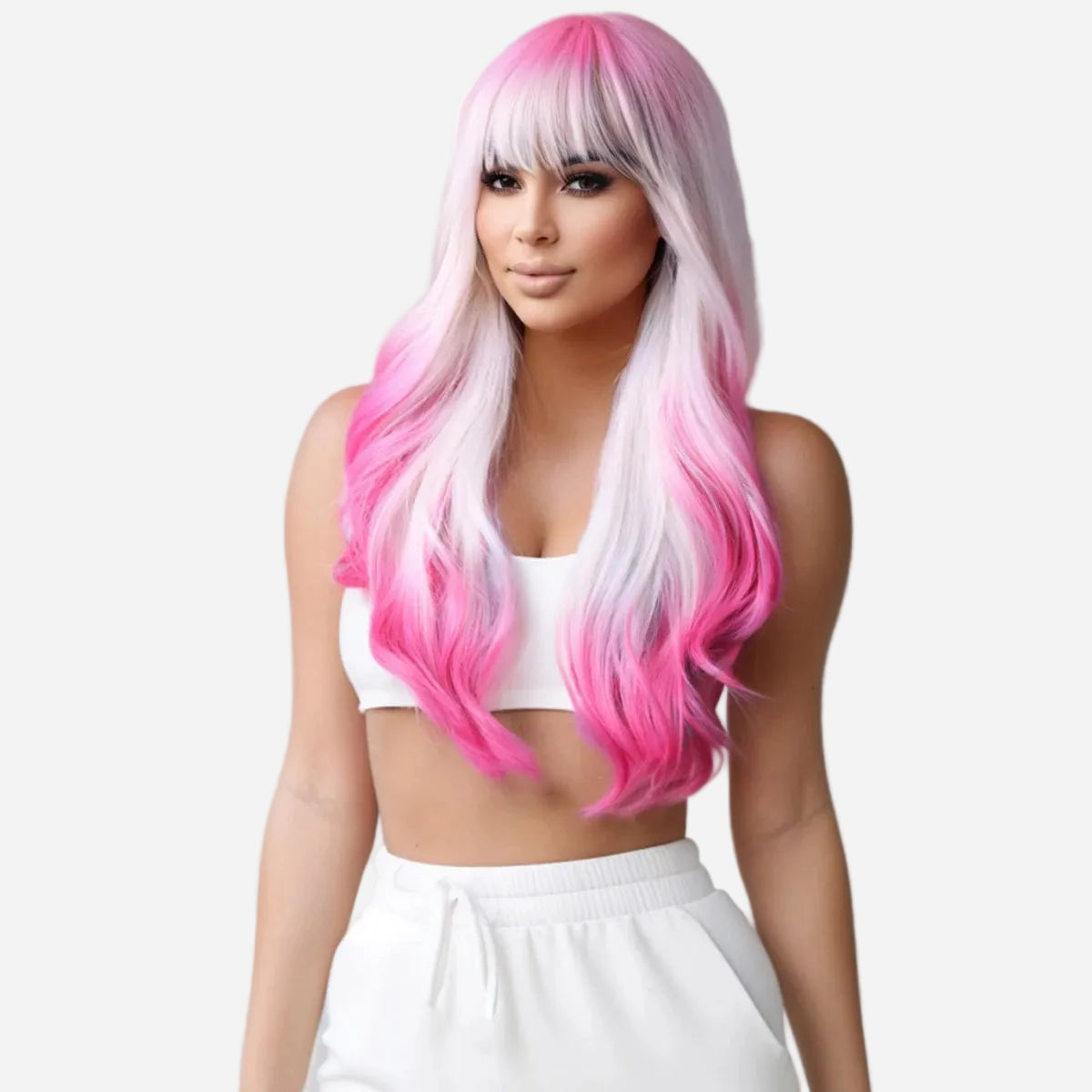 Perruque Rose Léopoldine