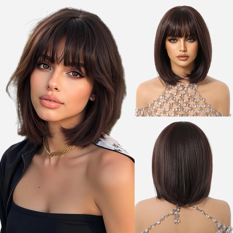 perruque-brune-carre-pas-cher