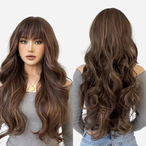 perruque-chatain-ondulee