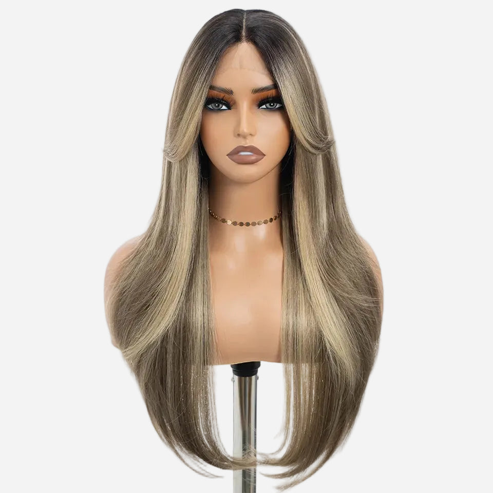 perruque-longue-brune-dore-effet-naturel