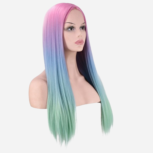perruque-rose-multicolore