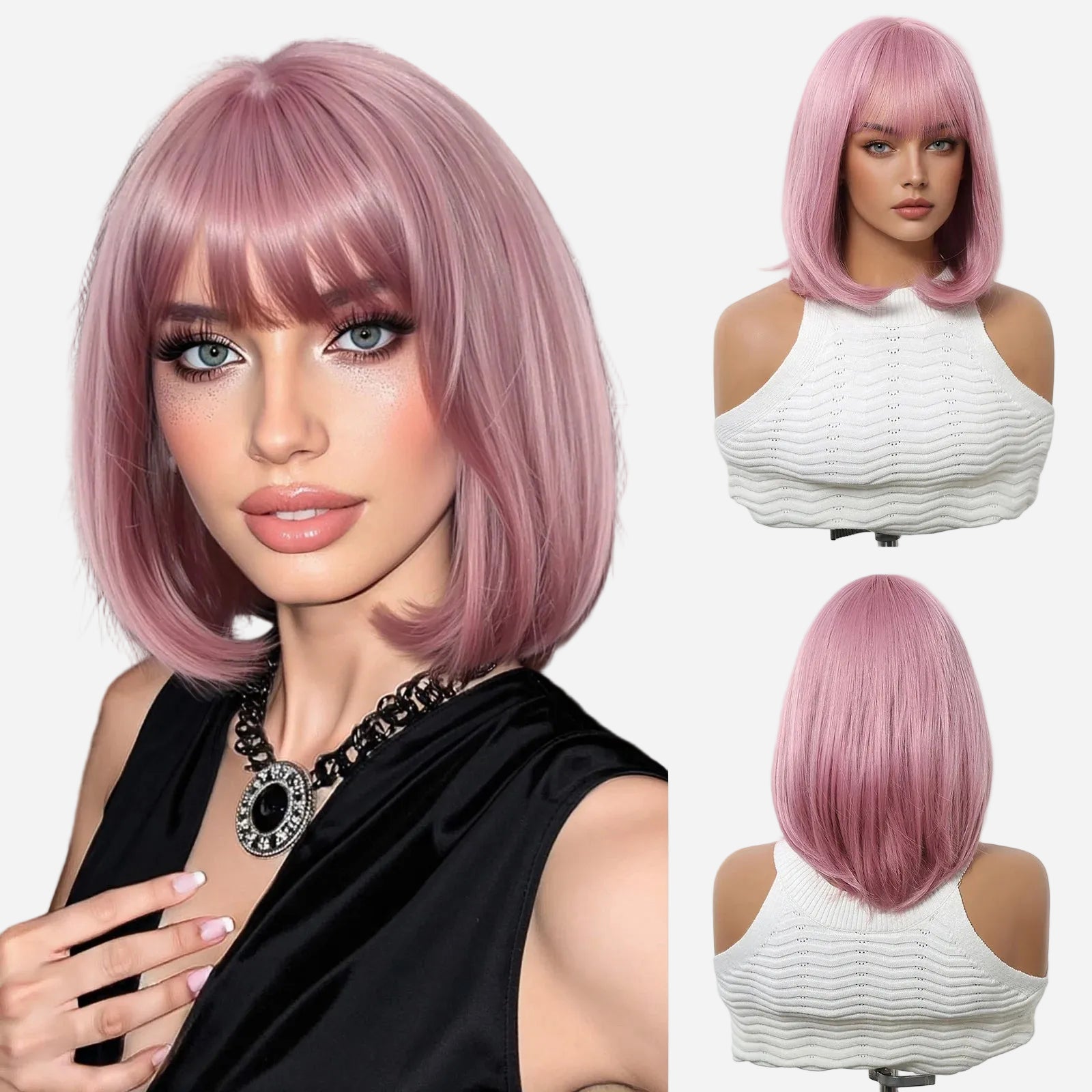 perruque-rose-avec-frange