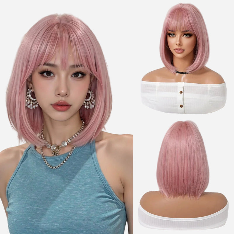 perruque-rose-carre-court