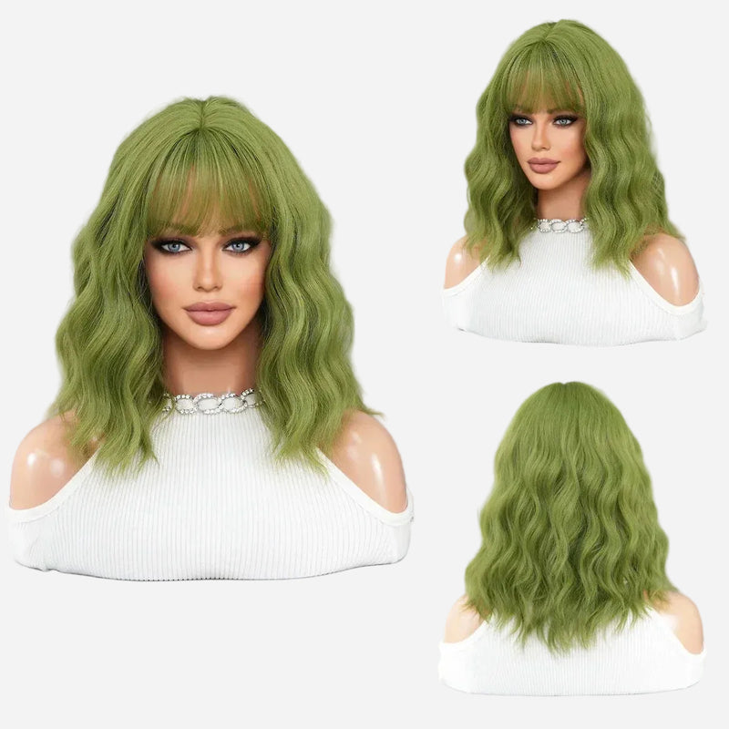 perruque-verte-avec-frange