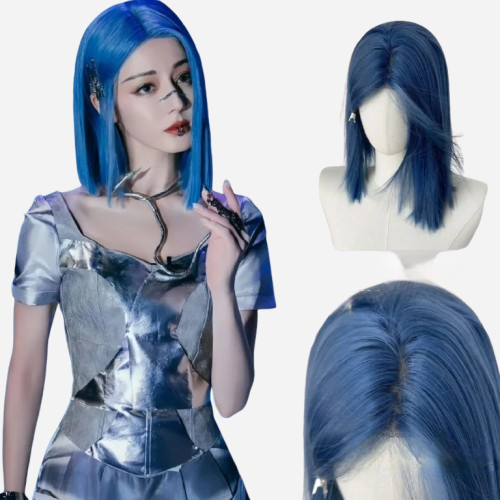 Blue Pink Noelle Wig