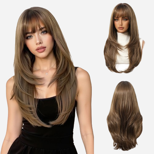 Perruque Brune Claire Elisabeth