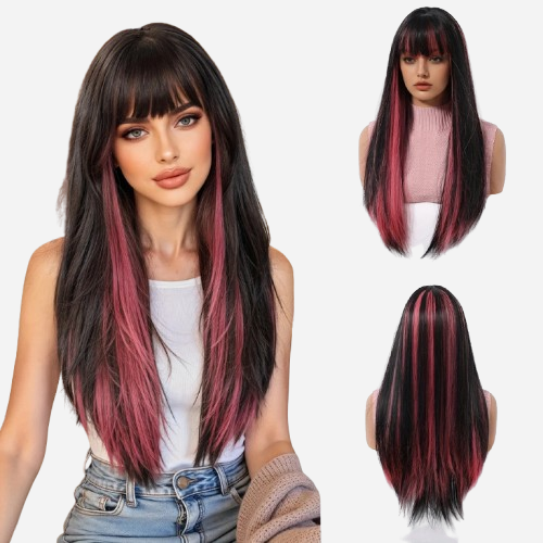 Perruque Rose Mahassine