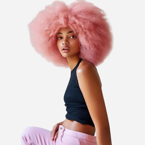 Perruque Rose Myleine
