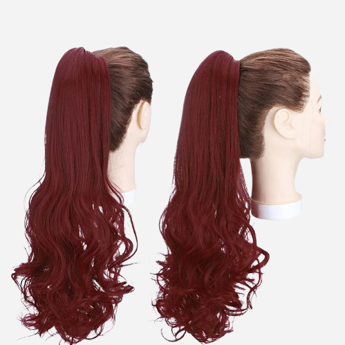 queue-de-cheval-cheveux-rouge