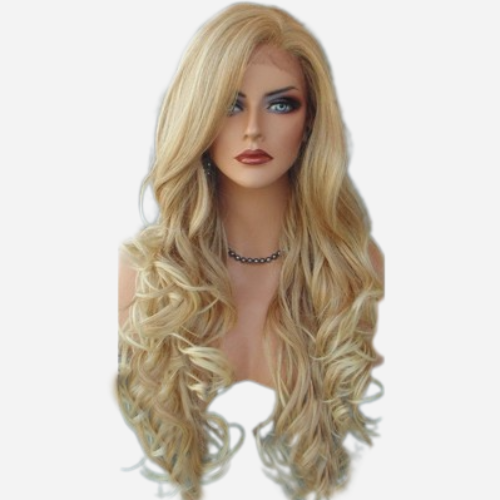 perruque blonde lace frontale