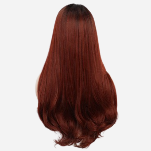 perruque avec des cheveux roux
