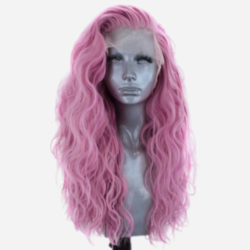perruque rose femme