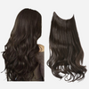 extensions cheveux fil invisible brun foncé