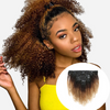 postiche afro aux cheveux noir et blond