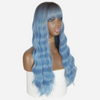 perruque cheveux bleu