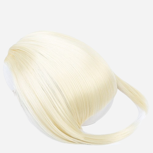 frange blonde platine