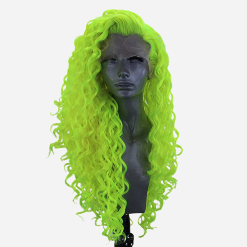 cheveux vert fluo
