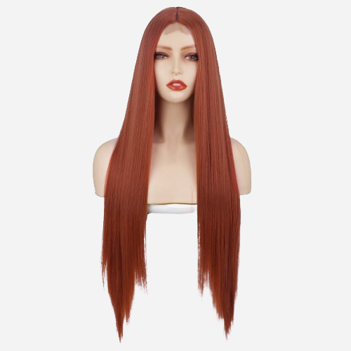 perruque couleur roux cuivré 