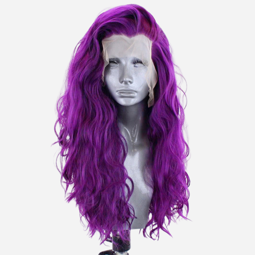 perruque indetectable violette