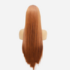 perruque rousse longue de dos