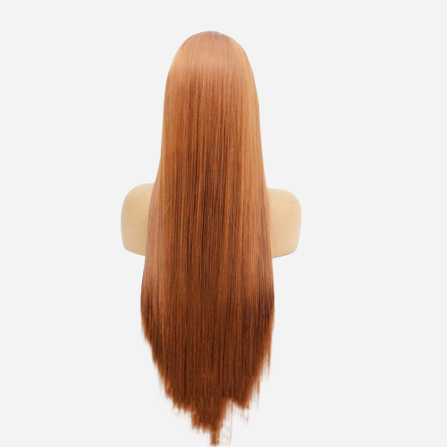perruque rousse cheveux long